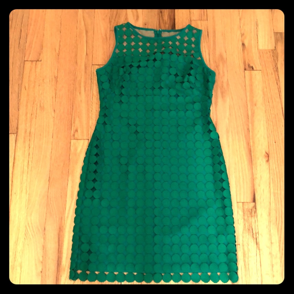 Ralph Lauren Green Shift Dress - size 4P